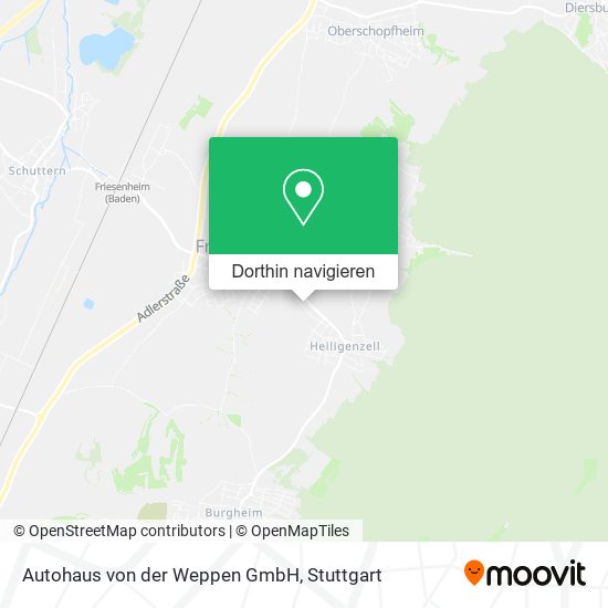 Autohaus von der Weppen GmbH Karte
