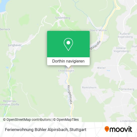 Ferienwohnung Bühler Alpirsbach Karte