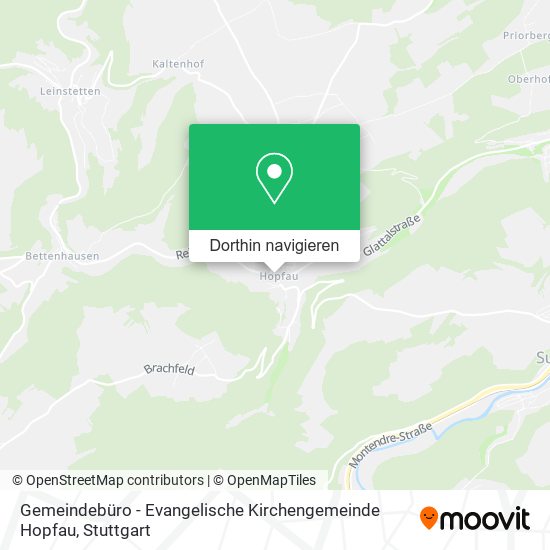 Gemeindebüro - Evangelische Kirchengemeinde Hopfau Karte