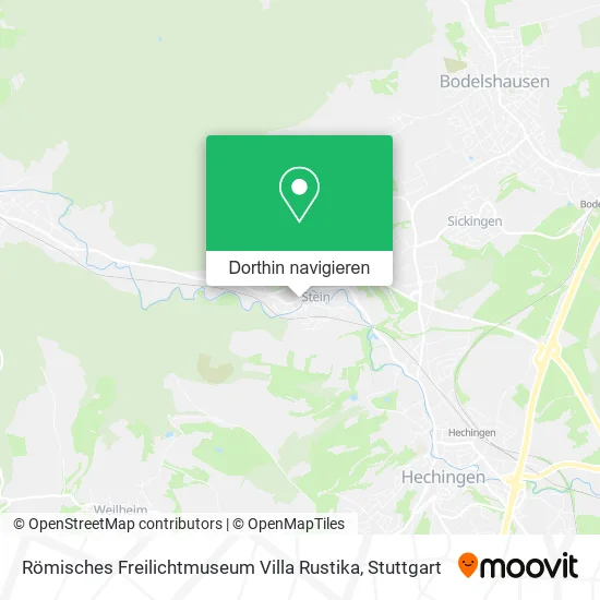 Römisches Freilichtmuseum Villa Rustika Karte