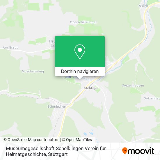 Museumsgesellschaft Schelklingen Verein für Heimatgeschichte Karte
