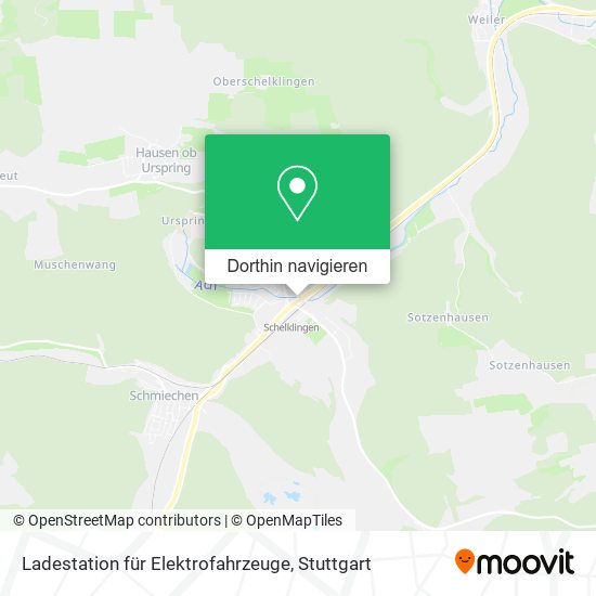 Ladestation für Elektrofahrzeuge Karte