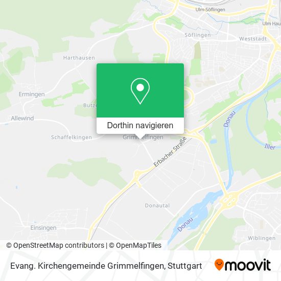 Evang. Kirchengemeinde Grimmelfingen Karte