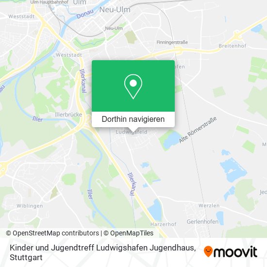 Kinder und Jugendtreff Ludwigshafen Jugendhaus Karte