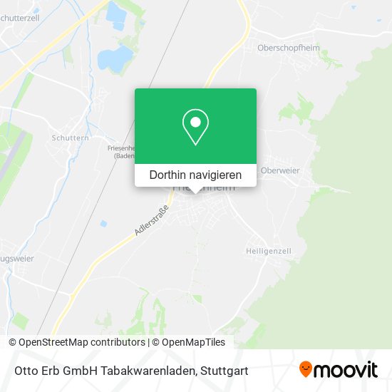 Otto Erb GmbH Tabakwarenladen Karte