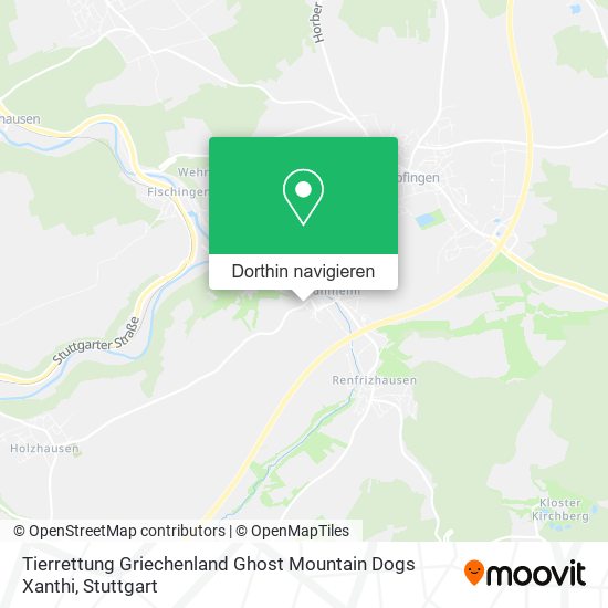 Tierrettung Griechenland Ghost Mountain Dogs Xanthi Karte