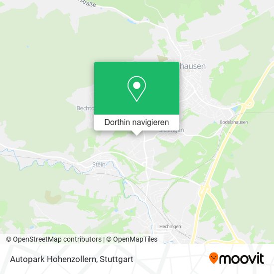 Autopark Hohenzollern Karte