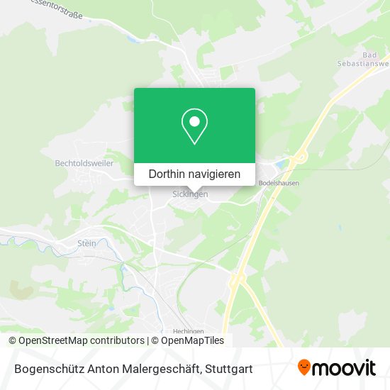 Bogenschütz Anton Malergeschäft Karte