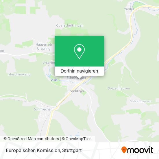 Europäischen Komission Karte