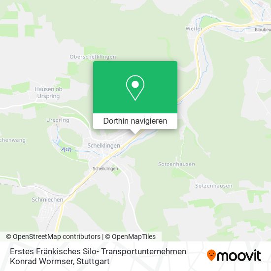 Erstes Fränkisches Silo- Transportunternehmen Konrad Wormser Karte