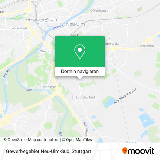 Gewerbegebiet Neu-Ulm-Süd Karte