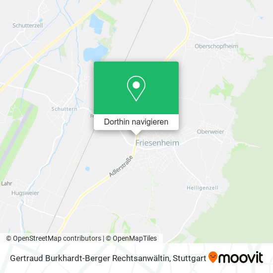 Gertraud Burkhardt-Berger Rechtsanwältin Karte