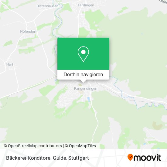 Bäckerei-Konditorei Gulde Karte