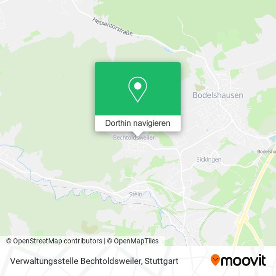 Verwaltungsstelle Bechtoldsweiler Karte