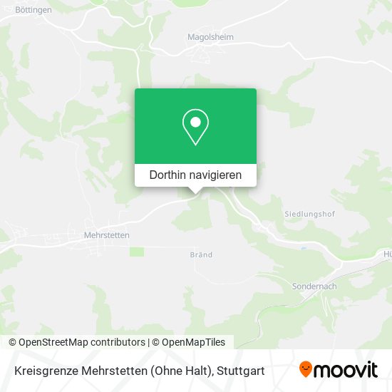 Kreisgrenze Mehrstetten (Ohne Halt) Karte