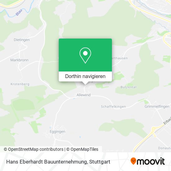 Hans Eberhardt Bauunternehmung Karte