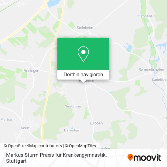 Markus Sturm Praxis für Krankengymnastik Karte