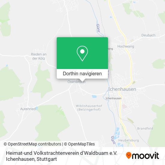 Heimat-und Volkstrachtenverein d'Waldbuam e.V. Ichenhausen Karte
