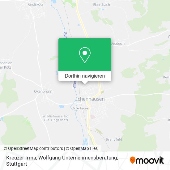 Kreuzer Irma, Wolfgang Unternehmensberatung Karte