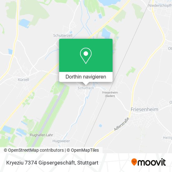 Kryeziu 7374 Gipsergeschäft Karte