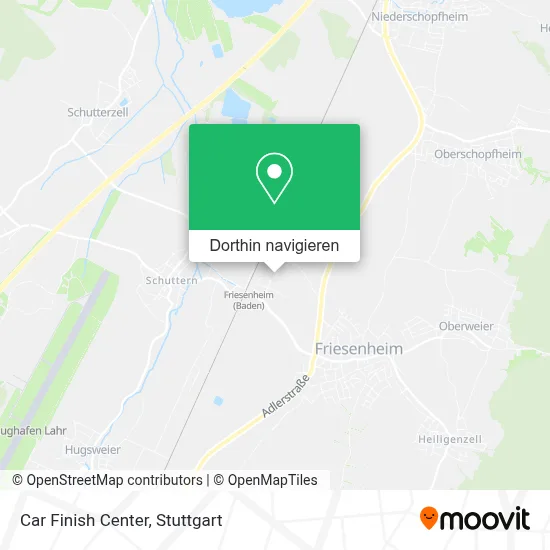 Car Finish Center Karte