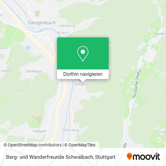 Berg- und Wanderfreunde Schwaibach Karte