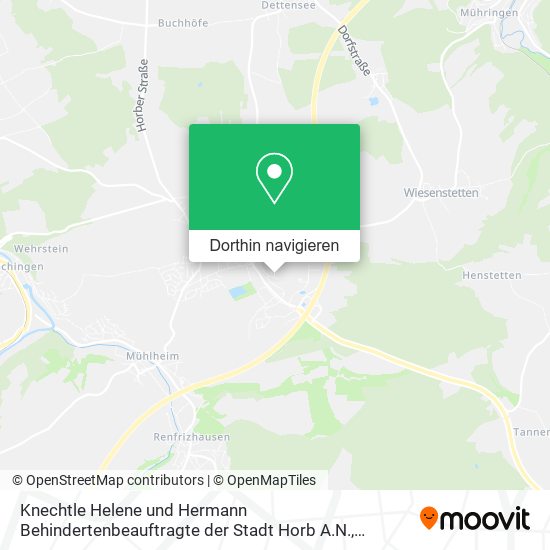 Knechtle Helene und Hermann Behindertenbeauftragte der Stadt Horb A.N. Karte