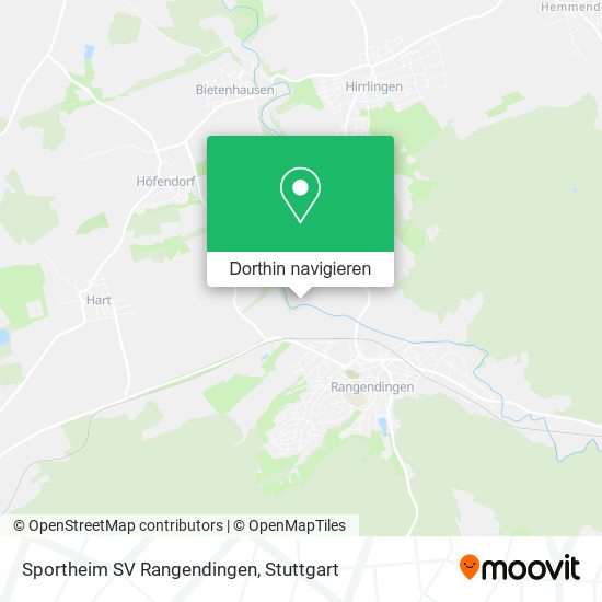 Sportheim SV Rangendingen Karte