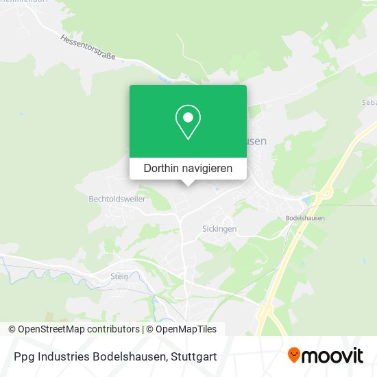 Ppg Industries Bodelshausen Karte