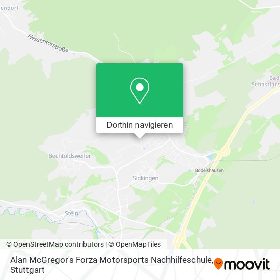 Alan McGregor's Forza Motorsports Nachhilfeschule Karte