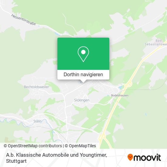 A.b. Klassische Automobile und Youngtimer Karte