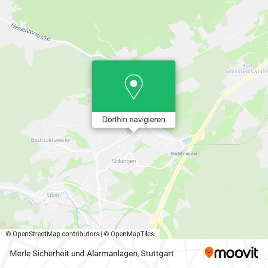 Merle Sicherheit und Alarmanlagen Karte