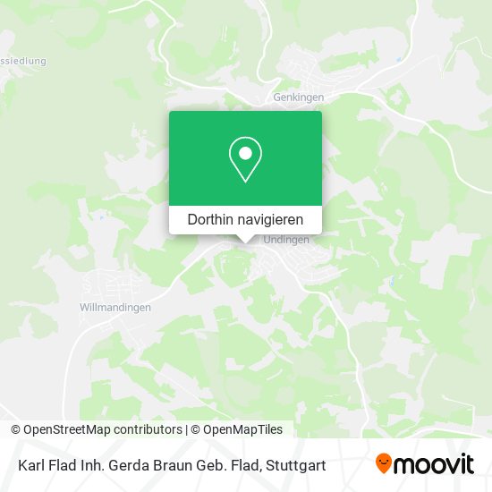 Karl Flad Inh. Gerda Braun Geb. Flad Karte