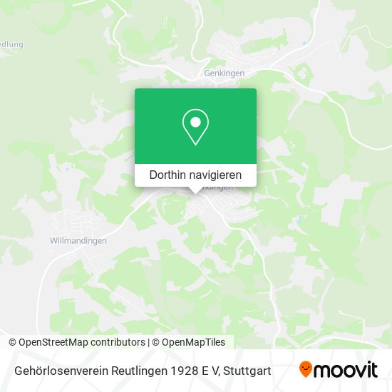 Gehörlosenverein Reutlingen 1928 E V Karte