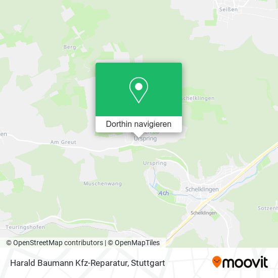 Harald Baumann Kfz-Reparatur Karte