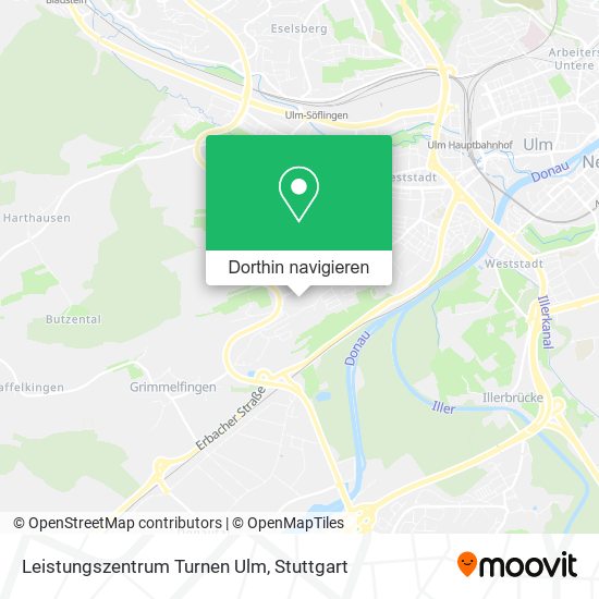 Leistungszentrum Turnen Ulm Karte