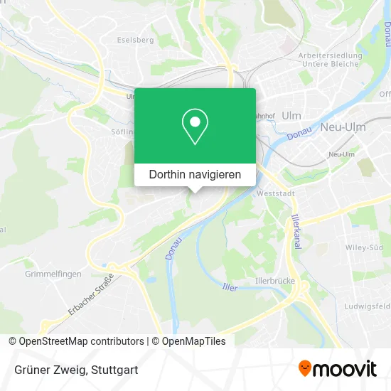 Grüner Zweig Karte