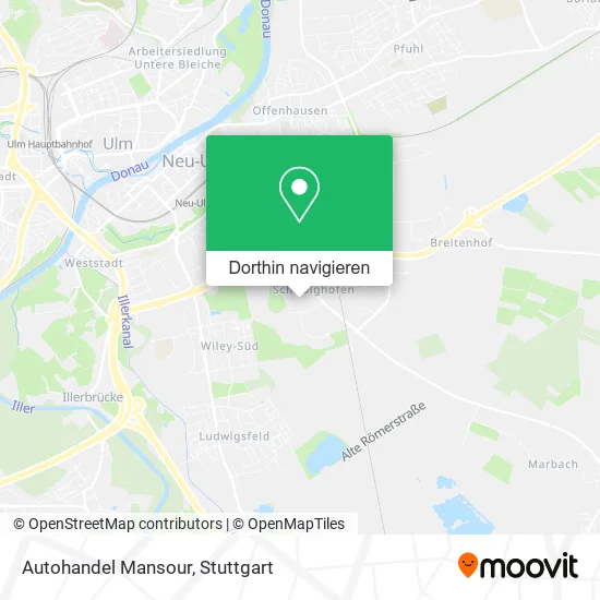 Autohandel Mansour Karte