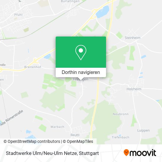 Stadtwerke Ulm/Neu-Ulm Netze Karte