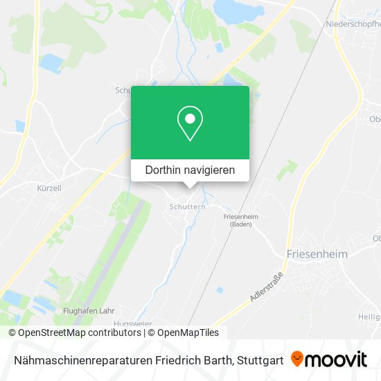 Nähmaschinenreparaturen Friedrich Barth Karte