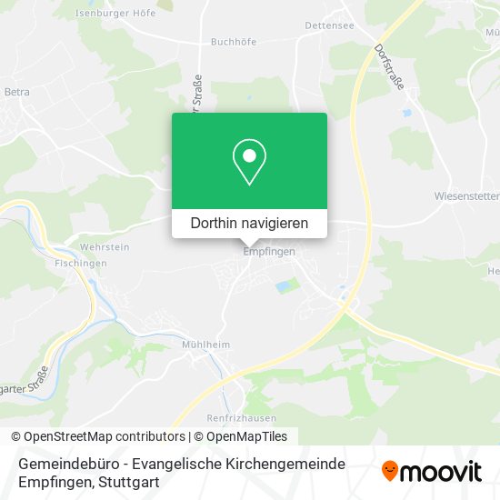 Gemeindebüro - Evangelische Kirchengemeinde Empfingen Karte