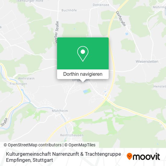Kulturgemeinschaft Narrenzunft & Trachtengruppe Empfingen Karte