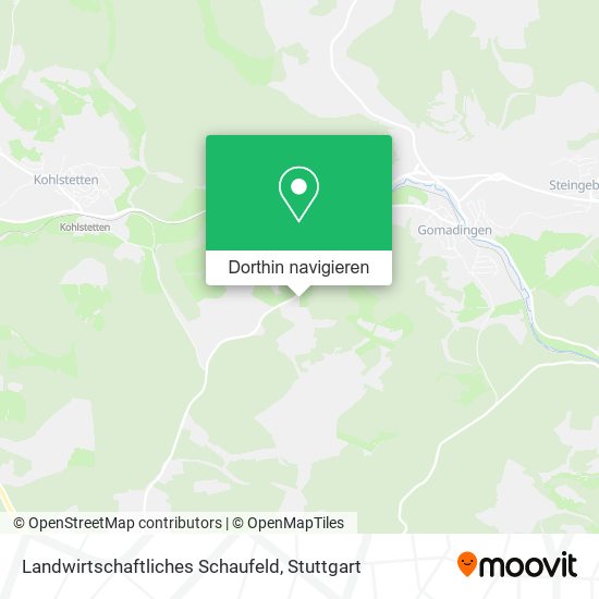 Landwirtschaftliches Schaufeld Karte