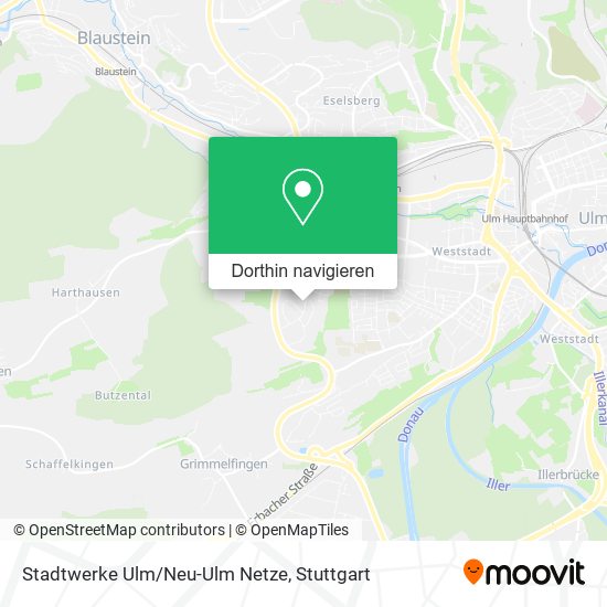 Stadtwerke Ulm/Neu-Ulm Netze Karte
