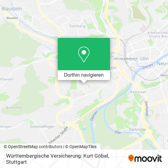 Württembergische Versicherung: Kurt Göbel Karte
