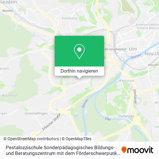 Pestalozzischule Sonderpädagogisches Bildungs-und Beratungszentrum mit dem Förderschwerpunkt Lernen Karte