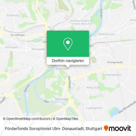 Förderfonds Soroptimist Ulm- Donaustadt Karte