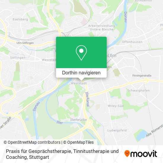 Praxis für Gesprächstherapie, Tinnitustherapie und Coaching Karte
