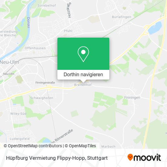 Hüpfburg Vermietung Flippy-Hopp Karte