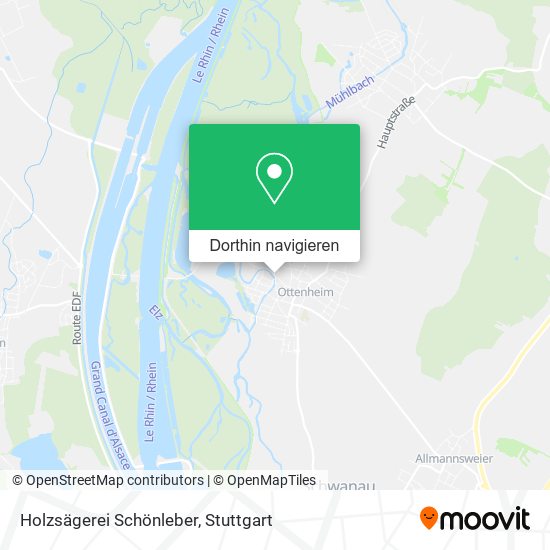 Holzsägerei Schönleber Karte